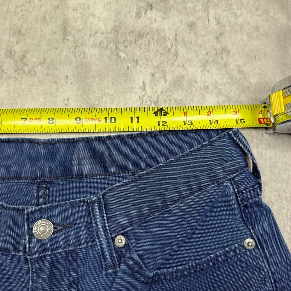 Levis 514 White Tab Blue Slim Straight Leg Pants Mens 30x30 Slacks Denim USA - Picture 7 of 13